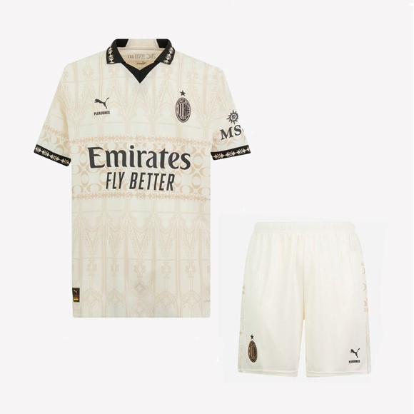 Camiseta AC Milan Beige Niño 2023 2024